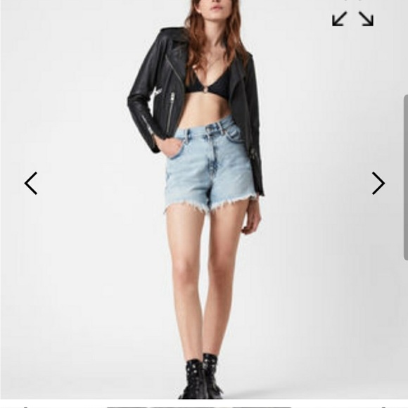 ALLSAINTS Balfern Biker Leather Jacket - Picture 8 of 8